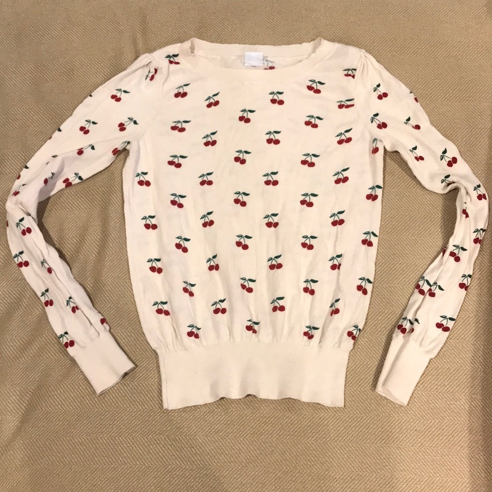 Urban Outfitters cherry print sweater.